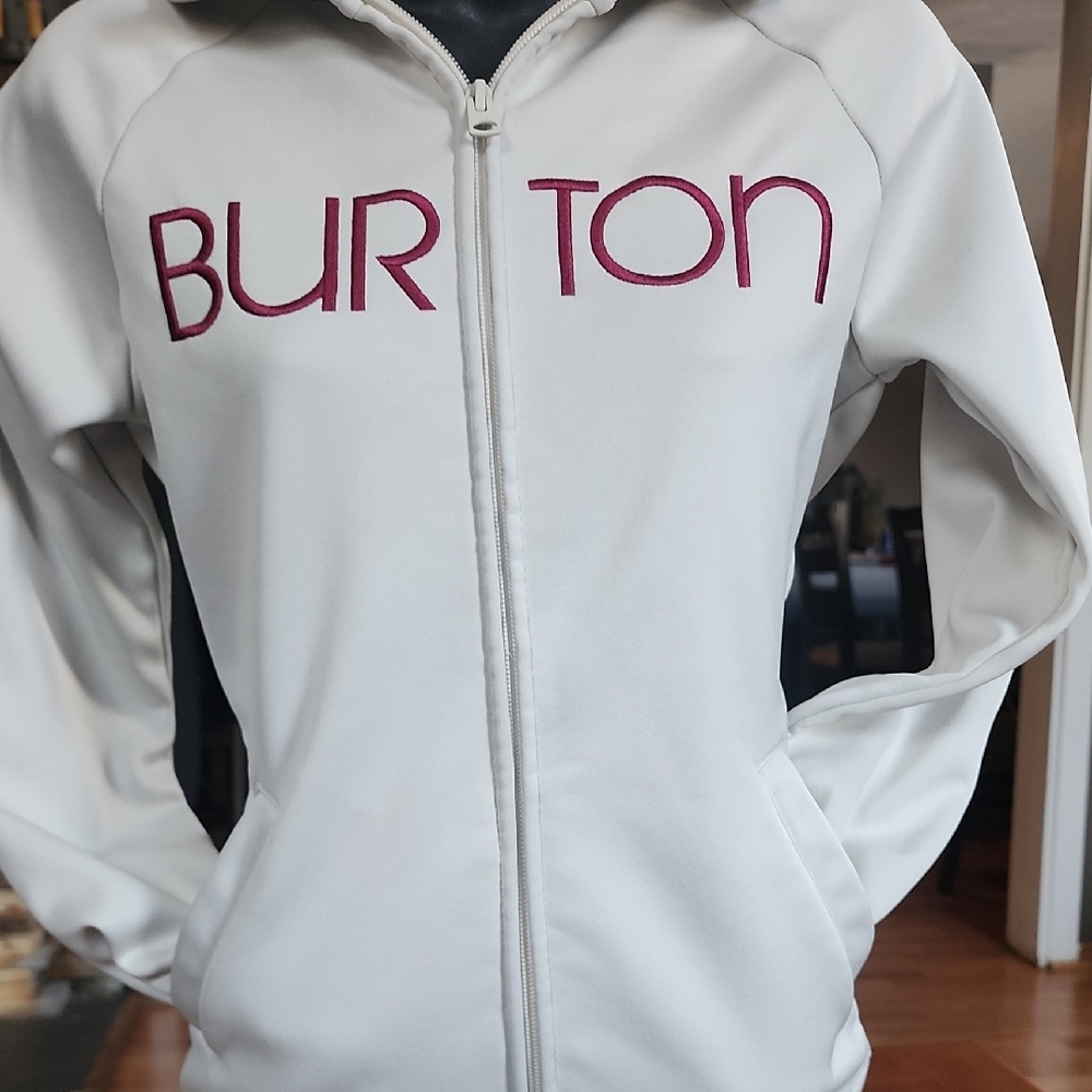 Burton Women's Cream Jacket with Red Accents